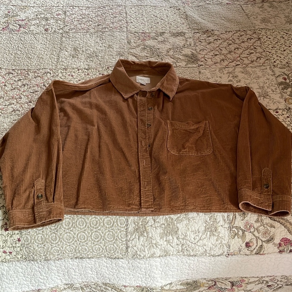 American Eagle waist length corduroy shirt/jacket